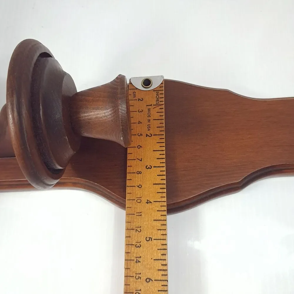 Vintage Three Mountaineers wood wall Sconces set Candle Holders glass hurricane